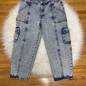 Wild Fable Acid Wash Utility Jeans